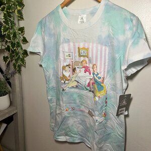 Disney Peter Pan Family Scene Tie Dye Graphic Tee Size Small
